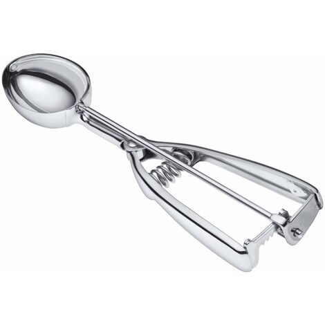 Silit Porzionatore per Gelato in Acciaio Inox, 22,5 cm, Cucchiaio per Gelato con espulsore, porzionatore per Palline di Ghiaccio ovali, porzionatore per Palline di Ghiaccio, porzionatore per Riso, (1/5)