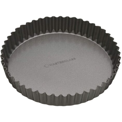 MASTERCLASS Stampo Antiaderente Scanalato, 20 cm, Alluminio, Grigio (1/5)