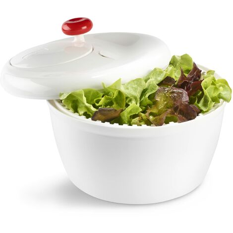 Moulinex K10101 Scola Insalata, 26x26, Lavabile in Lavastoviglie, con Pulsante d'Arresto, Base Antiscivolo e Ampia impugnatura, 5L