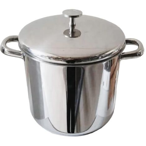 Pentola Klaus Berg 4.5L In Acciaio Inox 18/10 - Adatta A Induzione - Fondo Termico A 5 Strati (26 Cm)