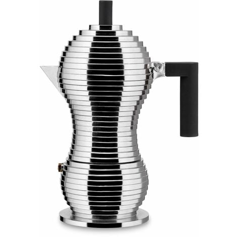 Alessi - Caffettiera Pulcina Nero 3 tazze - LONGHO