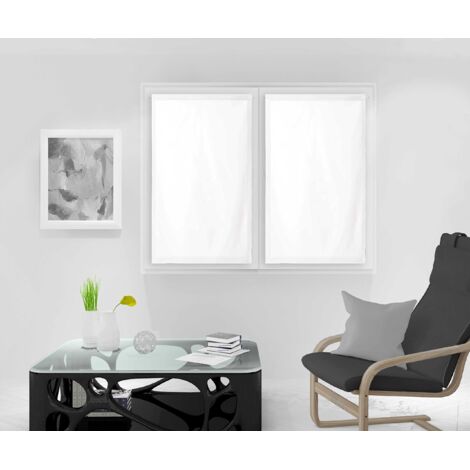 Soleil d'ocre Tenda Finestra, Poliestere, Bianco, 90 x 120 cm