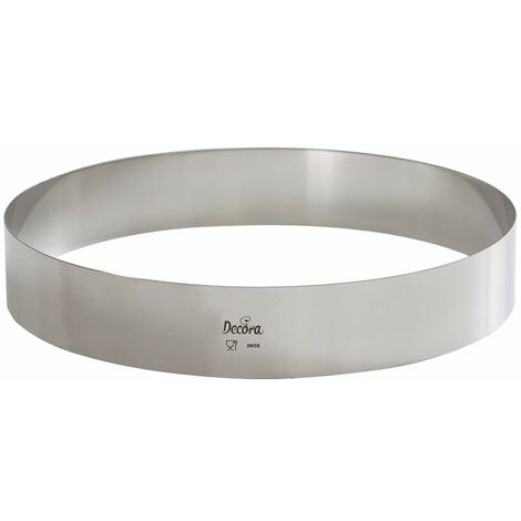Decora 0063732 Cerchio Inox 32 x 4 cm in Acciaio Inossidabile, Argento (1/5)