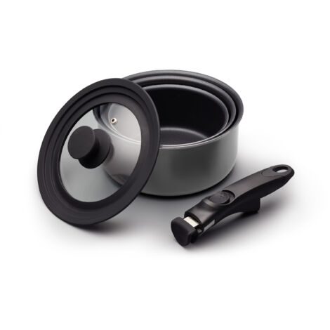 Manico Rimovibile Per Pentole E Padelle - Universale Antiscivolo In Bachelite E Silicone - Nagyphgar - 5