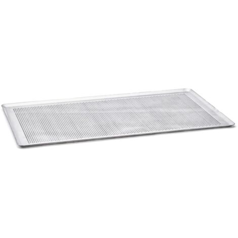 De Buyer Alluminio Teglia rettanolare perforata, L 60 cm, 7367.60, Argento, 0 cm (1/3)