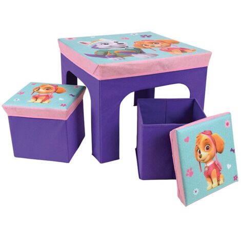Fun House PAT'PATROUILLE Tavolo da ragazza, con sgabelli
