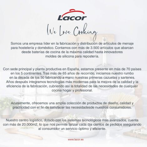 Lacor Tragbare Induktionsplatte – 2 Kochfelder (12 & 28 Cm), 17 Stufen, Touch-Control, 3500W