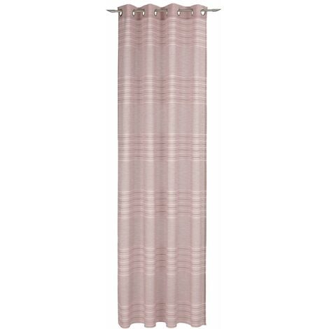 Tenda con occhielli in velluto di cotone rosa antico 140 cm x 300