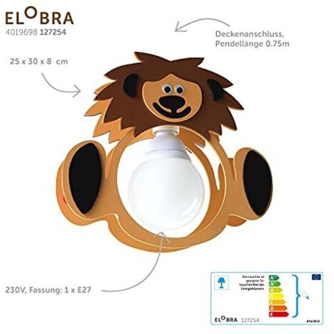 Lampada a sospensione scandinavo di legna - 1 sorgenti luminose - L.27