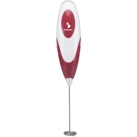 BEPER 90.349 Frullino Montalatte con Frusta in Acciaio inossidabile, Cappuccinatore Manuale
