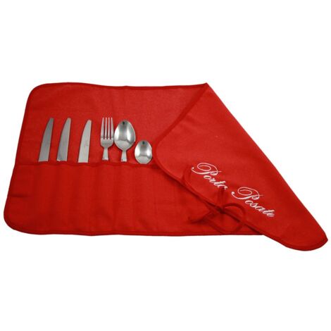 Royalty Art Porta Posate In Legno Con Cassetto – 38x28x14 Cm – Rosso – Organizer Da Cucina Elegante