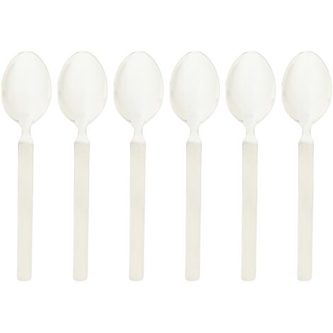 Alessi 4180/7 Dry Cucchiaino da tè in Acciaio Lucido con Manico Satinato, Set da 6 (1/5)