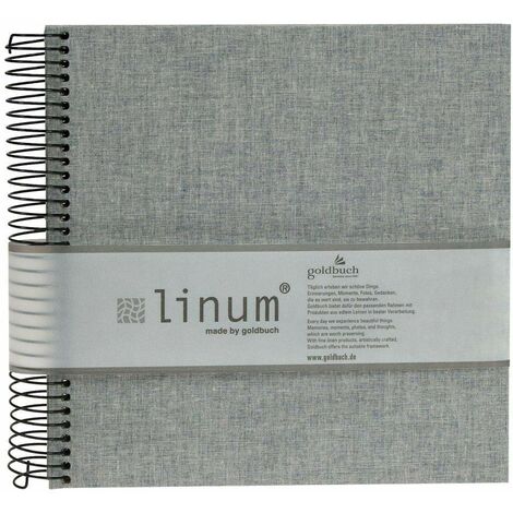 Goldbuch Linum - Album a spirale, 20 x 20 cm, 40 pagine con