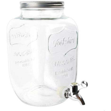 Saveur et Degustation KV7169 FONTAINE, bevanda in vetro, 4 l, trasparente, 15 x 15 x 25,5 cm (1/5)