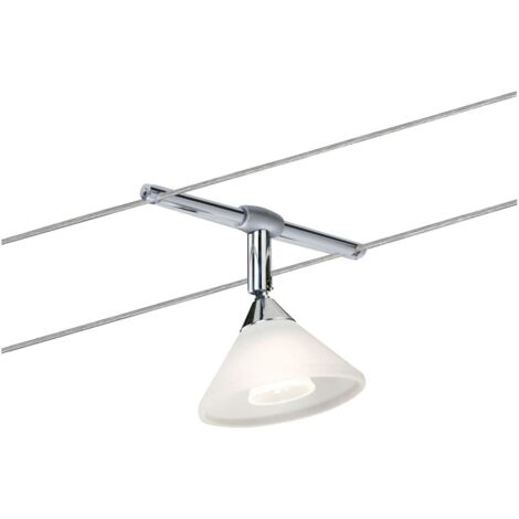 Paulmann punto luce, integrazione per sistema di cavi per faretti, 94138, Colmar, massimo 10 W, cromato, lucido, senza lampadina