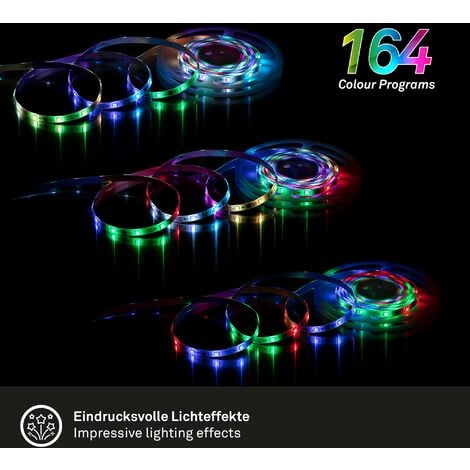 Briloner Striscia LED RGB Multicolore 3 m / 12 W