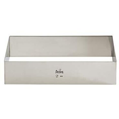 Decora 0063763 Rettangolo in Acciaio Inox, 26 x 11 x 4.5 cm, Argento (1/4)