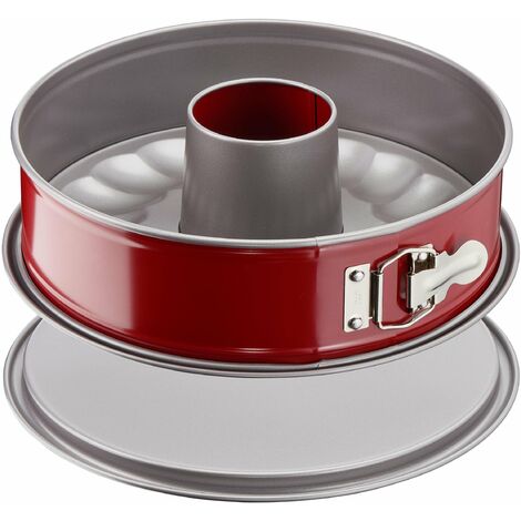 Tefal j1642814 – Stampo per savarin a cerniera, Acciaio, Rosso, 27 cm (1/4)