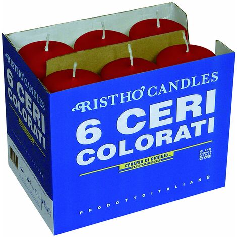 REQUISITE NEEDS Confezione da 10 candele in cera di paraffina bianca