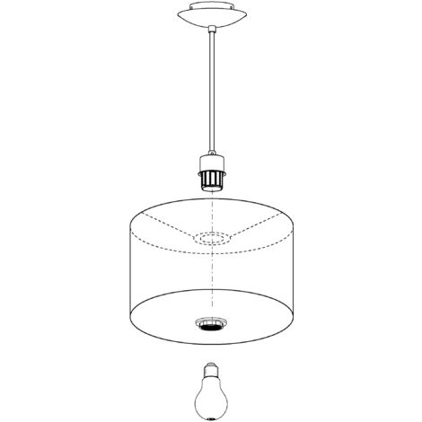 Lampada a sospensione 3 luci LED, nichel opaco e bianco, L 82 cm, Madison