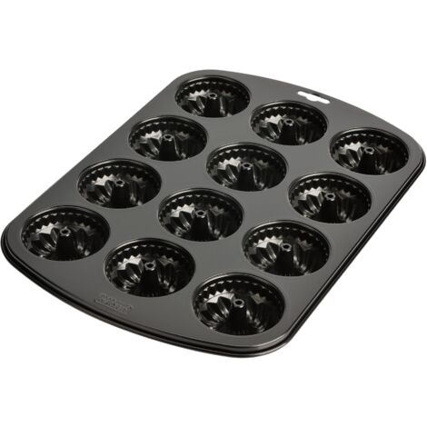 Original Kaiser Inspiration Bundt Cake Muffin Teglia per 12 muffin, teglia per muffin 38 x 27 cm, antiaderente, dimensioni standard, teglie per cupcake, tempi di cottura brevi (1/4)