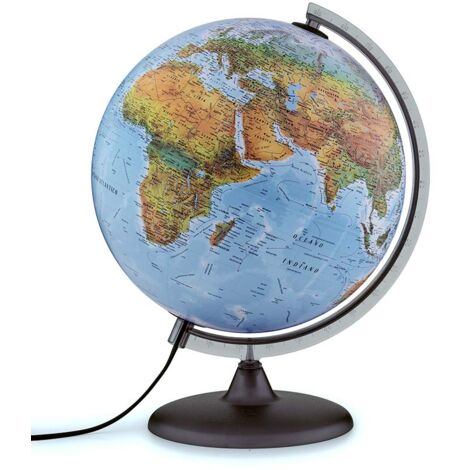 Tecnodidattica Atmosphere B2 - Mappamondo con doppia cartografia Fisico/Politica, mappamondo classico e accurato in lingua italiana, Diametro 30 cm (1/4)