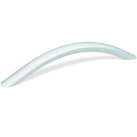Maniglia Per Cassetti E Mobili Mod. 746 - Finitura Argento, Distanza Fori 160 Mm, Viti Incluse, Made In Italy - 2
