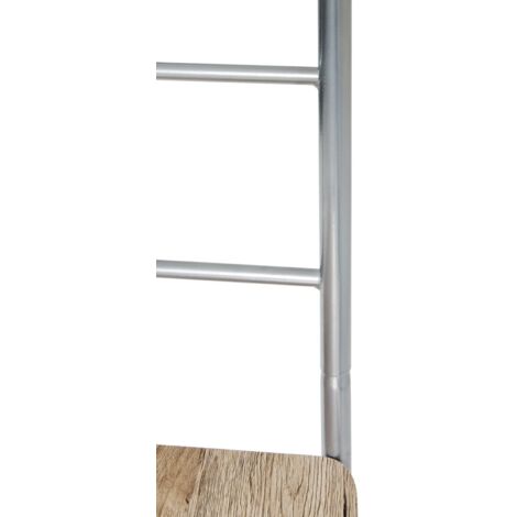HAKU Möbel Appendiabiti da parete motivo, vintage, metallo - Dim. L 47 cm x A 64 cm x P 12 cm, Stile Industriale