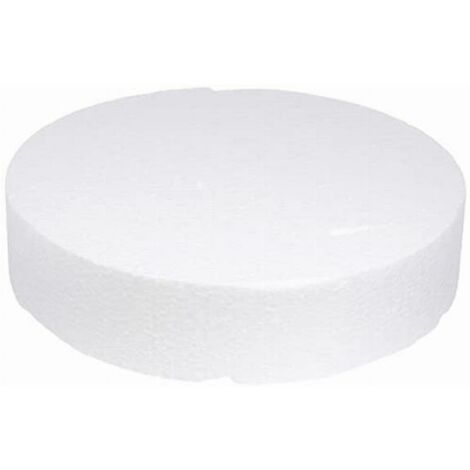 Rayher Styrofoam Disc, 30 cm x 7 cm, Bianco (1/4)