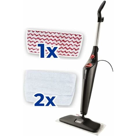 Vileda Steam PLUS XXL con Power Pad  Scopa a vapore per grandi superficisenza uso di detergenti  ideale per tutti i pavimenti, sigillati e per tappeti  elimina fino al 99.9% di batteri e virus