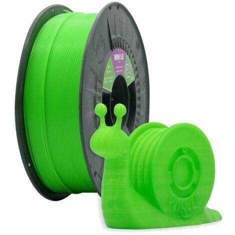 Winkle Filamento PLA Pla 1.75mm Filamento Stampa Stampante 3D Filamento 3D  Colore Verde Fluorescente Bobina