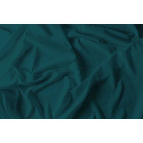 Italian Bed Linen Max Color Coppia di Federe Tinta Unita, 100% Cotone, Verde  Petrolio, 52