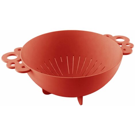 Jzhen Scolapasta Pieghevole in Silicone,Setacci Estensibili per Cibo Verdura Frutta,Senza BPA