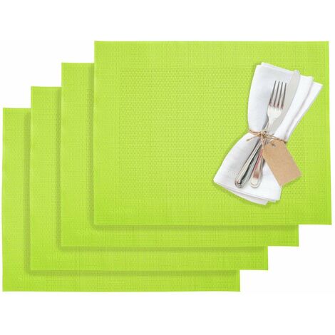 Westmark Set da tavola/Tovagliette americane, 4 Pezzi, 42 x 32 cm, Materiale sintetico, Lime/Verde, Saleen Edition: Home