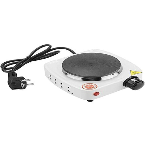Mini Fornello Elettrico Portatile 500w con Piastra in Ghisa Ideale per Campeggi