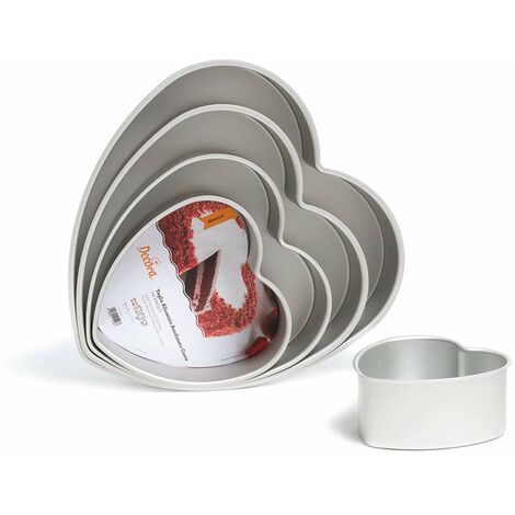 Decora 0062669 Teglia Professionale 20xh7,5cm Cuore Anodizzata (1/4)