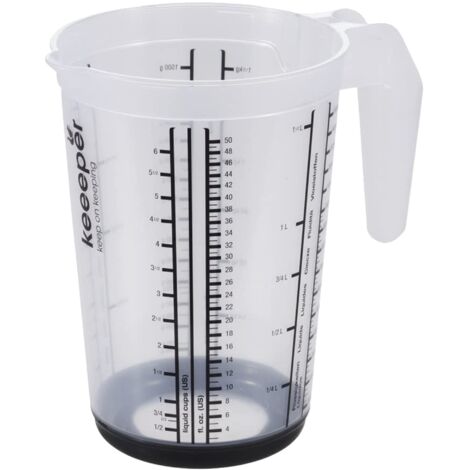 Caraffa Graduata con Sistema Antiscivolo, 1,5 L, Massimo, Grigio Grafite (1/5)