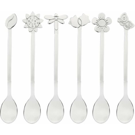 THUN - Set di 6 Cucchiaini Sagomati - per la Tavola - Linea Elegance - Acciaio Inox - 12 cm (1/5)
