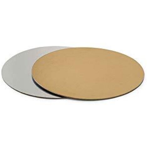 0932502 DECORA - SOTTOTORTA ACCOPPIATO ORO E ARGENTO Ø 22 CM (1/4)