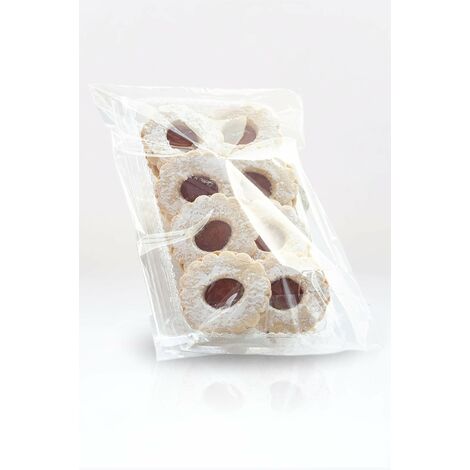 Italpak Buste Trasparenti per Alimenti con Patella Adesiva, Sacchetti Cellophane con Chiusura, Colore, 20x33+4 cm, X000000203313 (1/2)