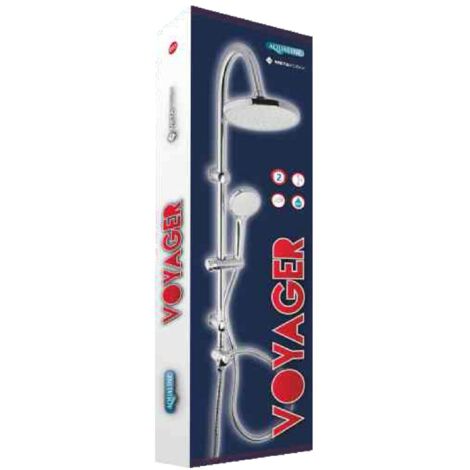 Metaform Voyager Doccia Mix, Acciaio Cromato, Cromo, 20 cm