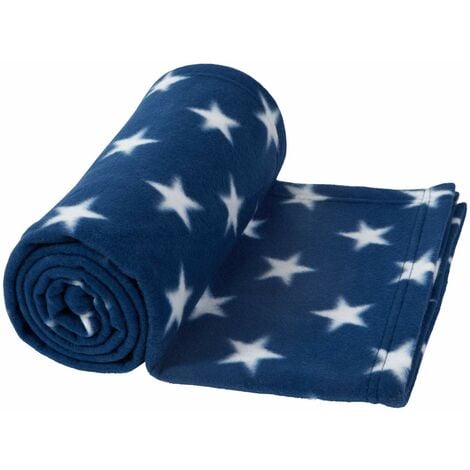 Dreamscene Coperta calda e morbida in pile di flanella per divano per  bambini, blu navy - 127