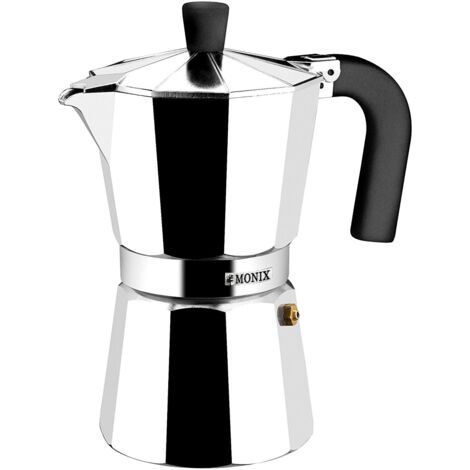 Macchina per il caffè, alluminio argentato, vetroceramica, 3t. Monix (1/5)