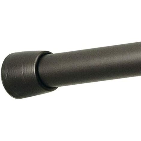 Asta Per Tenda Doccia O Vasca Da Bagno Estensibile In Acciaio Inox Nero 70-120cm MSV