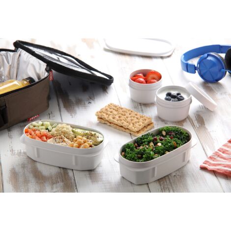 Borsa termica per il pranzo, espandibile, a doppio strato