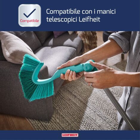 Ragnatore Leifheit Dusty - Per Soffitti E Angoli, Forma Triangolare, Con Sistema Easy-Click Per Manico - Foto 2
