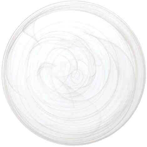 H&h set 6 piatti frutta alabastro in vetro bianco cm21 (1/3)