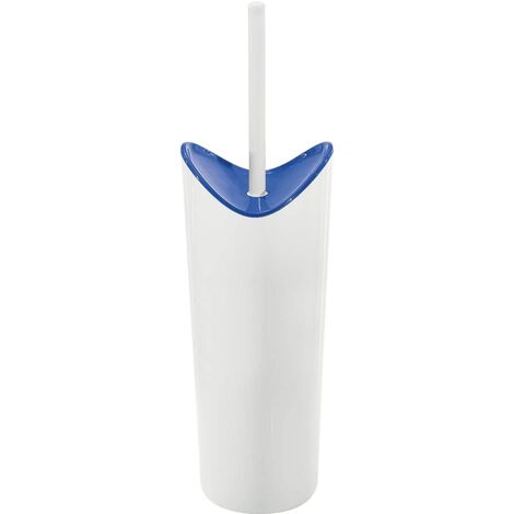 Scopino WC GEDY Moby - Bianco E Blu, Resina Termoplastica, Setole Resistente, 37.8x11.1x10.9cm - Foto 2