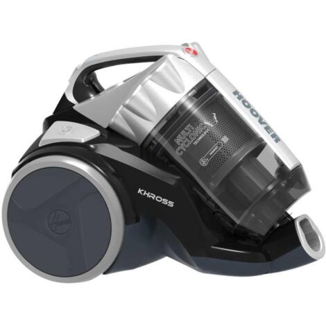 Hoover Khross KS31PAR 011 Aspirapolvere a Traino, Senza Sacco, Multi Ciclonico, Spazzola Parquet, Filtro Hepa, 550W, 1.8 Litri, Nero (1/5)