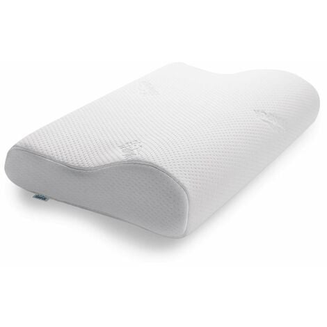 TEMPUR Original cuscino cervicale basso, cuscino ergonomico di sostegno al  collo per chi dorme sul fianco e sulla schiena, sensazione rigido, M (50 x  31 x 10/7 cm)